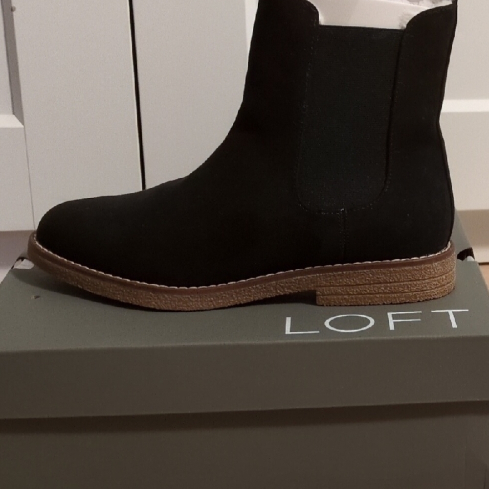 LOFT Black Ankle Boots NIB